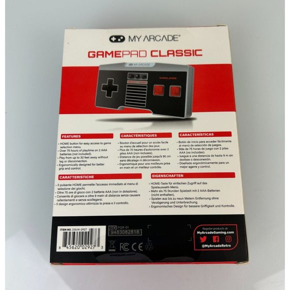MyArcade Gamepad Classic Wireless Controller NES Classic Wii Wii U Compatible - Picture 7 of 10